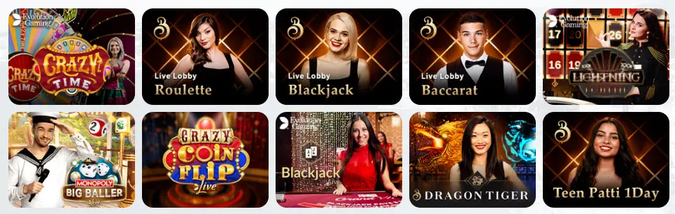 Juegos de casino en vivo MR CASINO