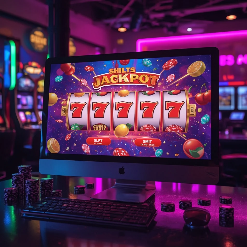 tragamonedas en el monitor MR CASINO